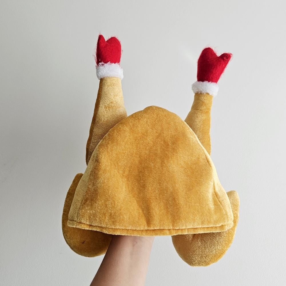 🎉 Funny Plush Turkey Hat Thanksgiving Costume Santa Legs Target 2020 - Picture 2 of 11